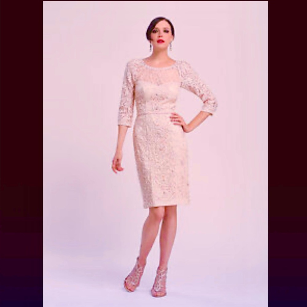 🥂Champagne Sue Wong Cocktail Dress